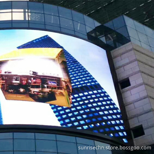 Full Color P4 LED Module: Innovative Curved and Soft Film Display Solution for Building Advertising